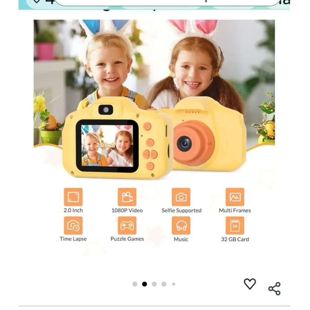 Kids Camera 26MP HD Digital Portable with 1080P Video